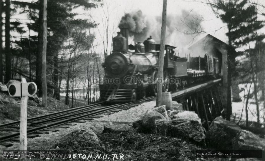 Postcard: Bennington, New Hampshire Railroad